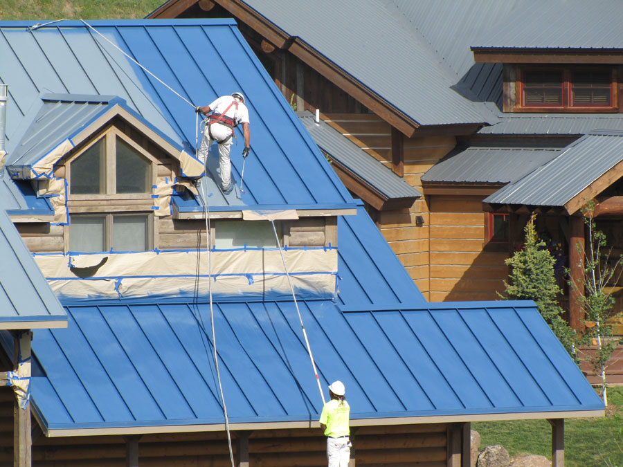 Lumiflon Feve Resin Used To Restore Metal Roof Degradation