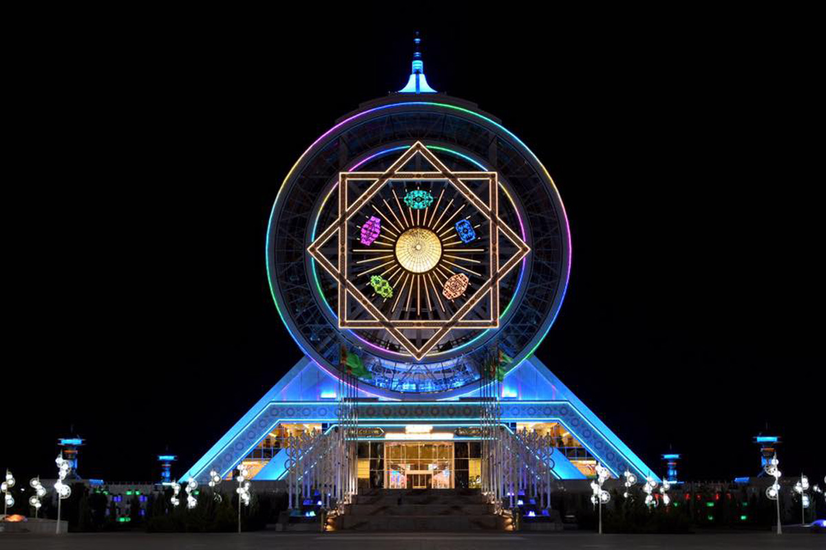 Alem Cultural And Entertainment Center Ashgabat Turkmenistan ALPOLIC ACM Lumiflon FEVE Resin