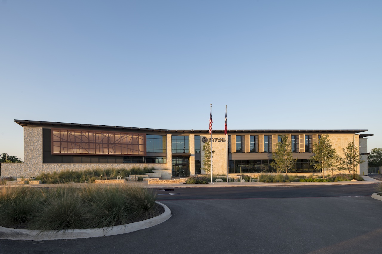 Bexar County Public Works, Bexar, San Antonio, Texas, Marmon Mok, Pure Freeform, Lumiflon, weatherability, durability, metal panel, aesthetics, architecture