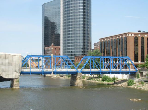 Blue Bridge, Grand Rapids, Tnemec Fluoronar, FEVE Resin, Lumiflon