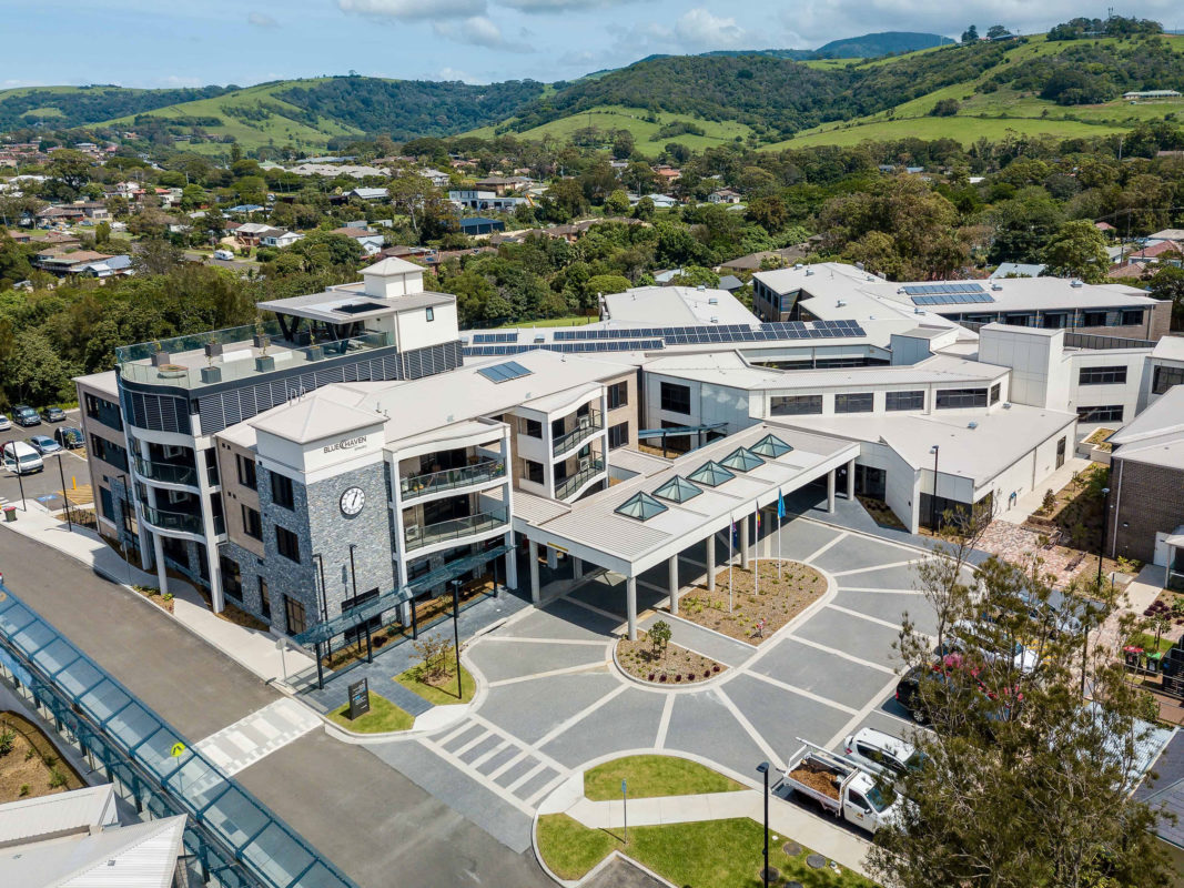 Blue Haven Bonaira Aged Care Center of Excellence, Kiama, NSW, Photography Richard Cookes Constructions