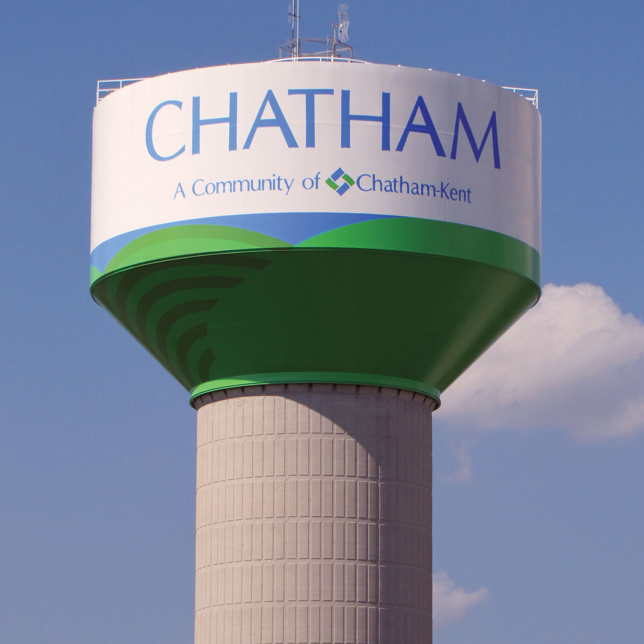 Chatham Kent Water Tank, Tnemec, Ontario, Canada
