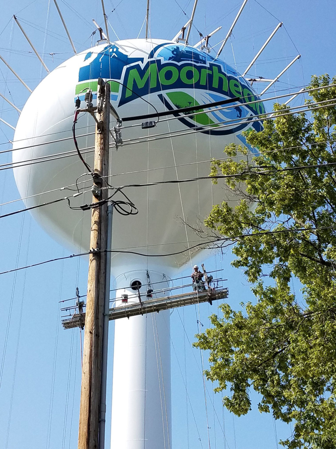 Moorhead Water Tank Boasts Community Pride With Iconic Depictions And Features Advanced