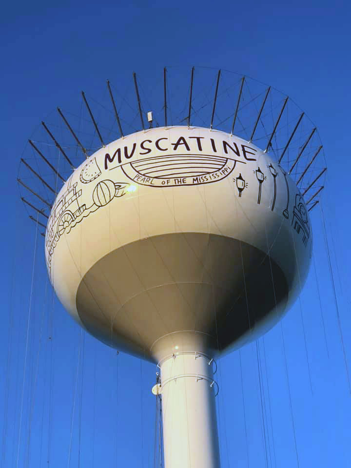 City of Muscatine, Water Tower, Muscatine Power and Water