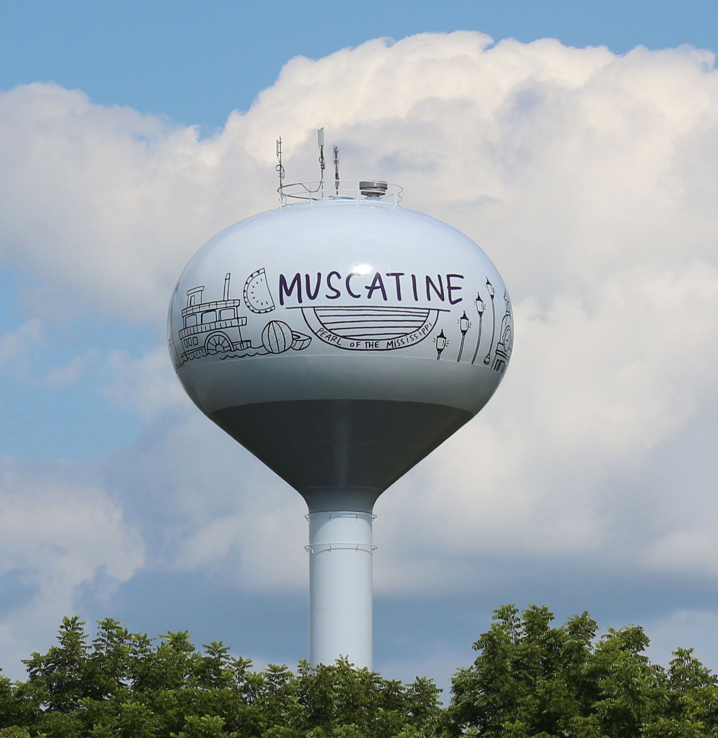 City of Muscatine, Water Tower, Tnemec Company Inc, Hydroflon