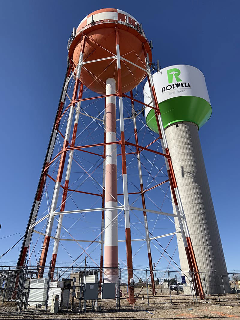 City of Roswell, NM, Water Tower, Roswell Daily Record