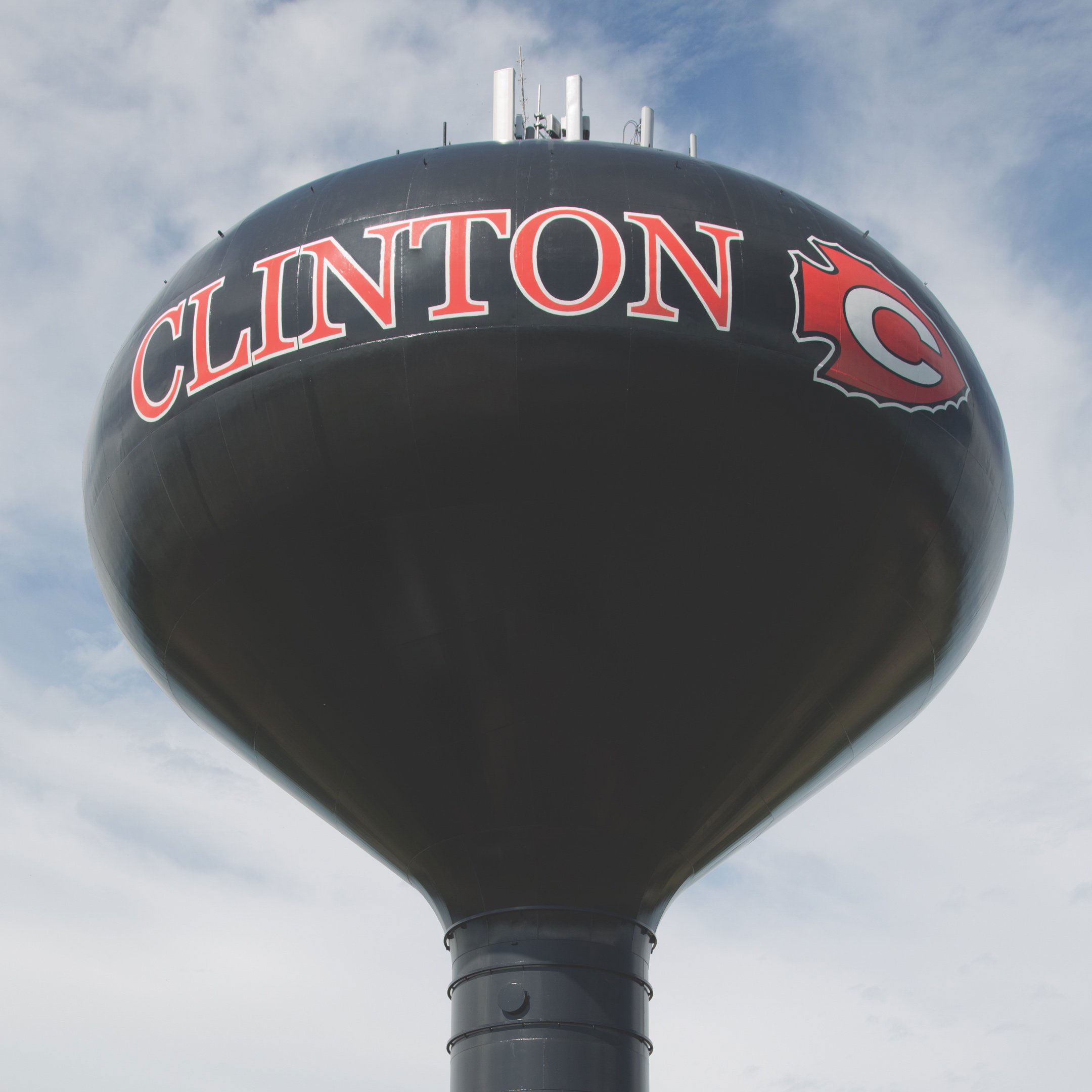Clinton Mississippi, Water Tower, Tnemec Company, Hydroflon