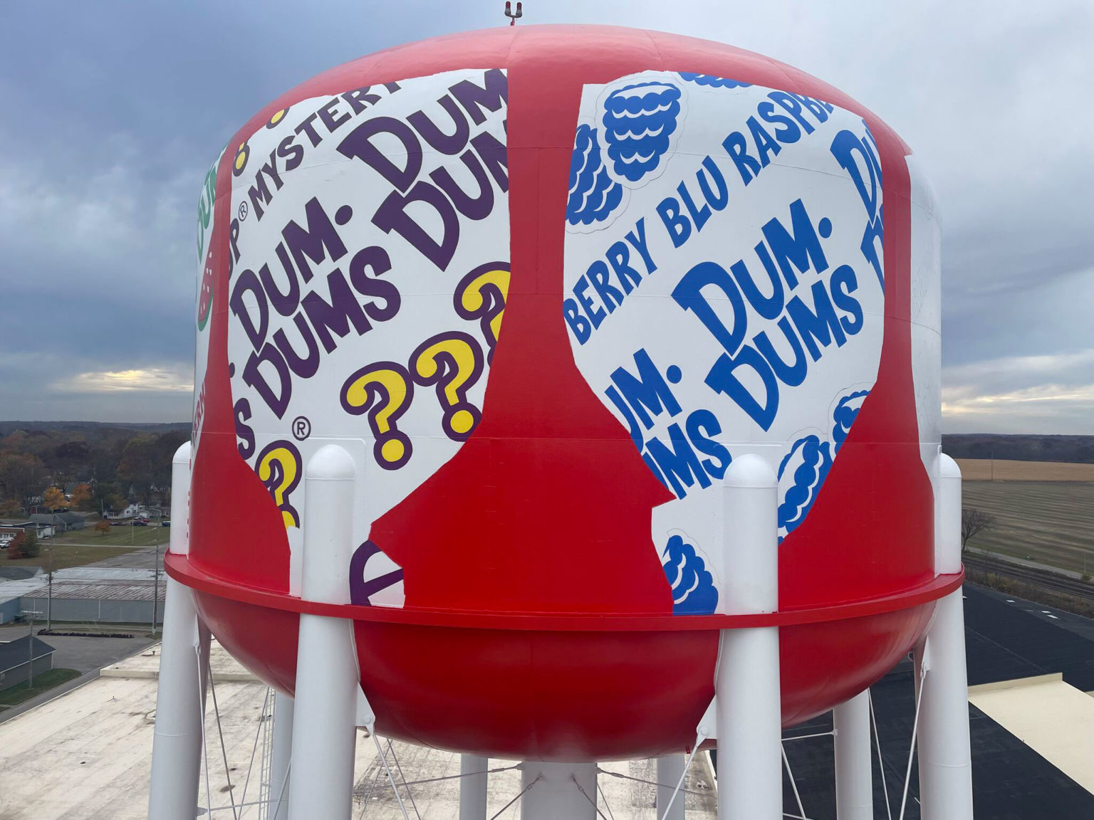 Dum Dums Themed Water Tank Creates Prideful Addition To Candy Company