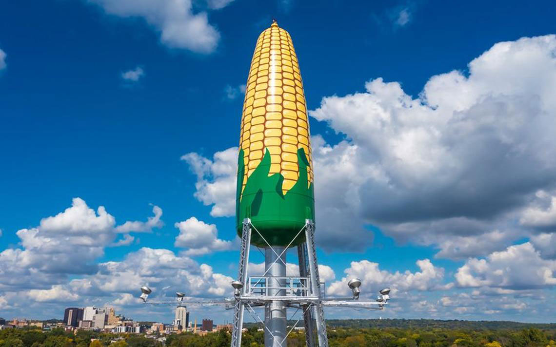 Ear of Corn, Water Tower, Rochester, Minnesota, Olmsted County, Tnemec Company, Hydroflon