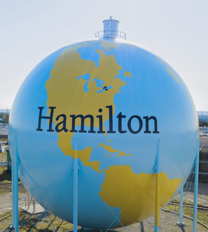 Hamilton Methane Sphere, Ontario, Tnemec, Hydroflon