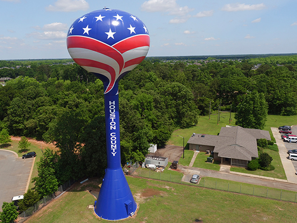 Houston County Tank Georgia Tnemec Fluoronar Lumiflon FEVE Resin Carter & Sloope