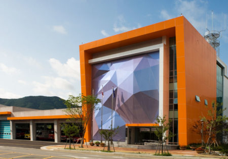 LUMIFLON FEVE Resin, Gijang Fire Station, Mitsubishi Plastics Composites America