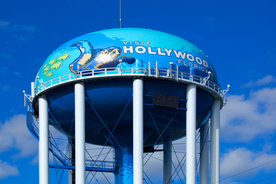 LUMIFLON FEVE Resin, Hollywood FL Water Tank, Tnemec, Photo by Greg Wilson, 2