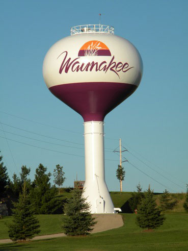 Waunakee Elevated Water Tank, Wisconsin, Tnemec, LUMIFLON USA, Photography Tnemec