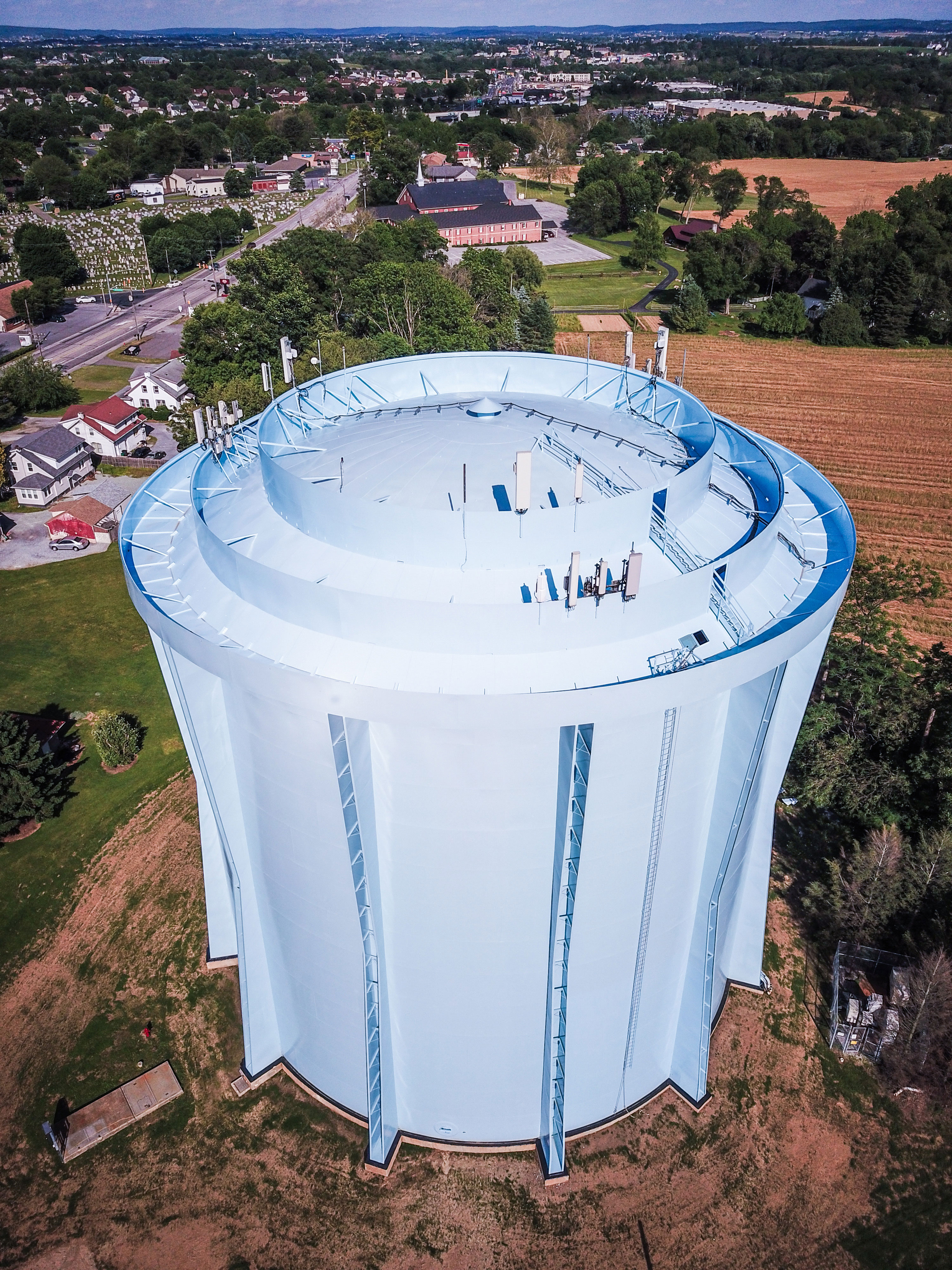 Lancaster, PA, Lafayette Water Tank, Induron Protective Coatings Perma Gloss