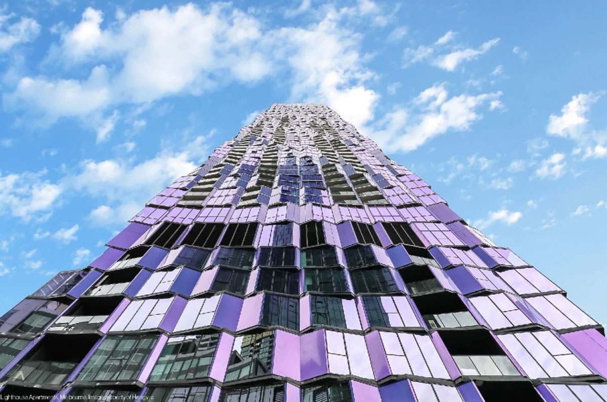Light House Apartments Melbourne Elenberg Fraser Hengyi Alucobond Plus Spectra Violet Lumiflon FEVE Resin