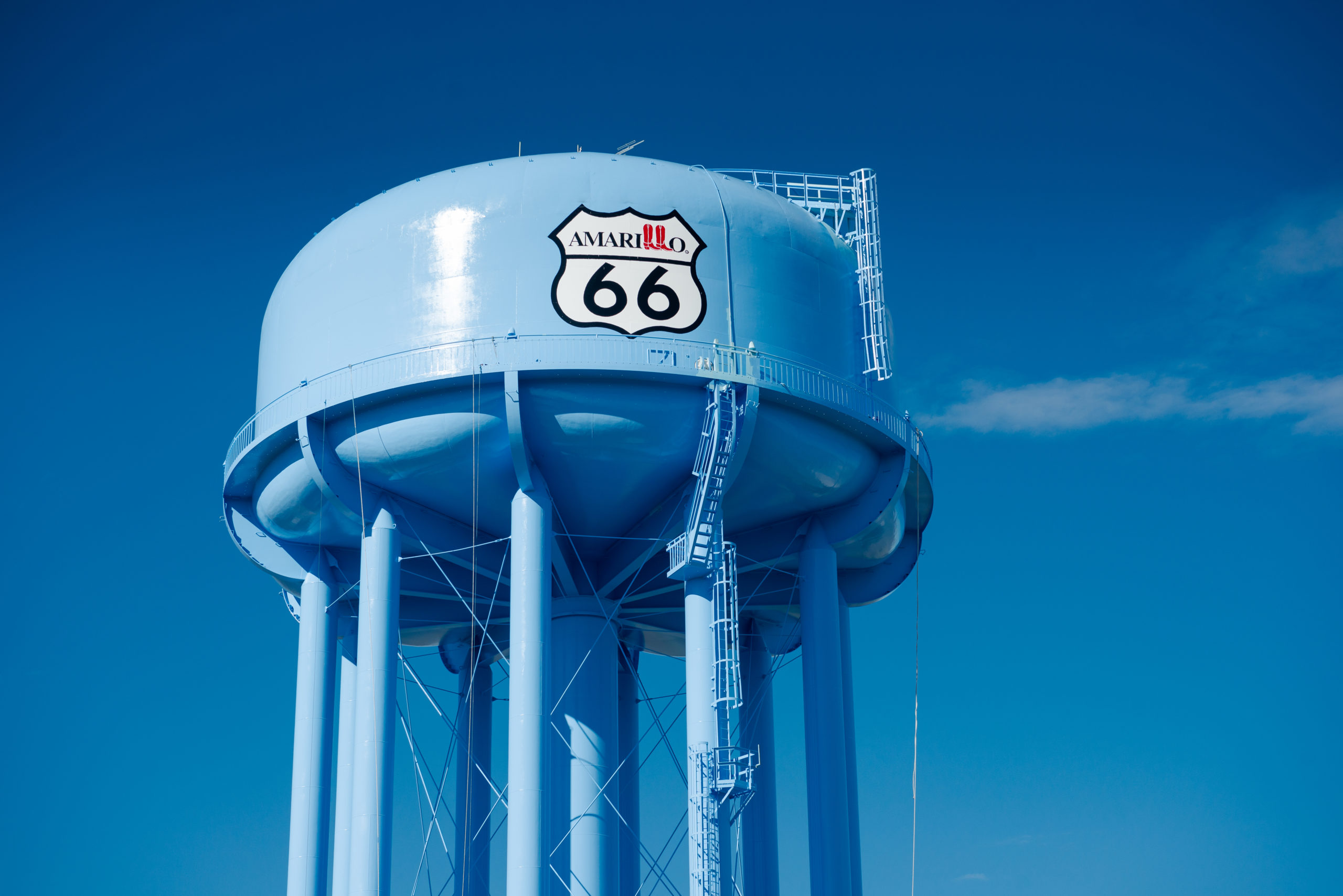Route 66, Water tower, Water tank, Amarillo, Texas, Tnemec, Hydroflon, Lumiflon, Shannon Richardson
