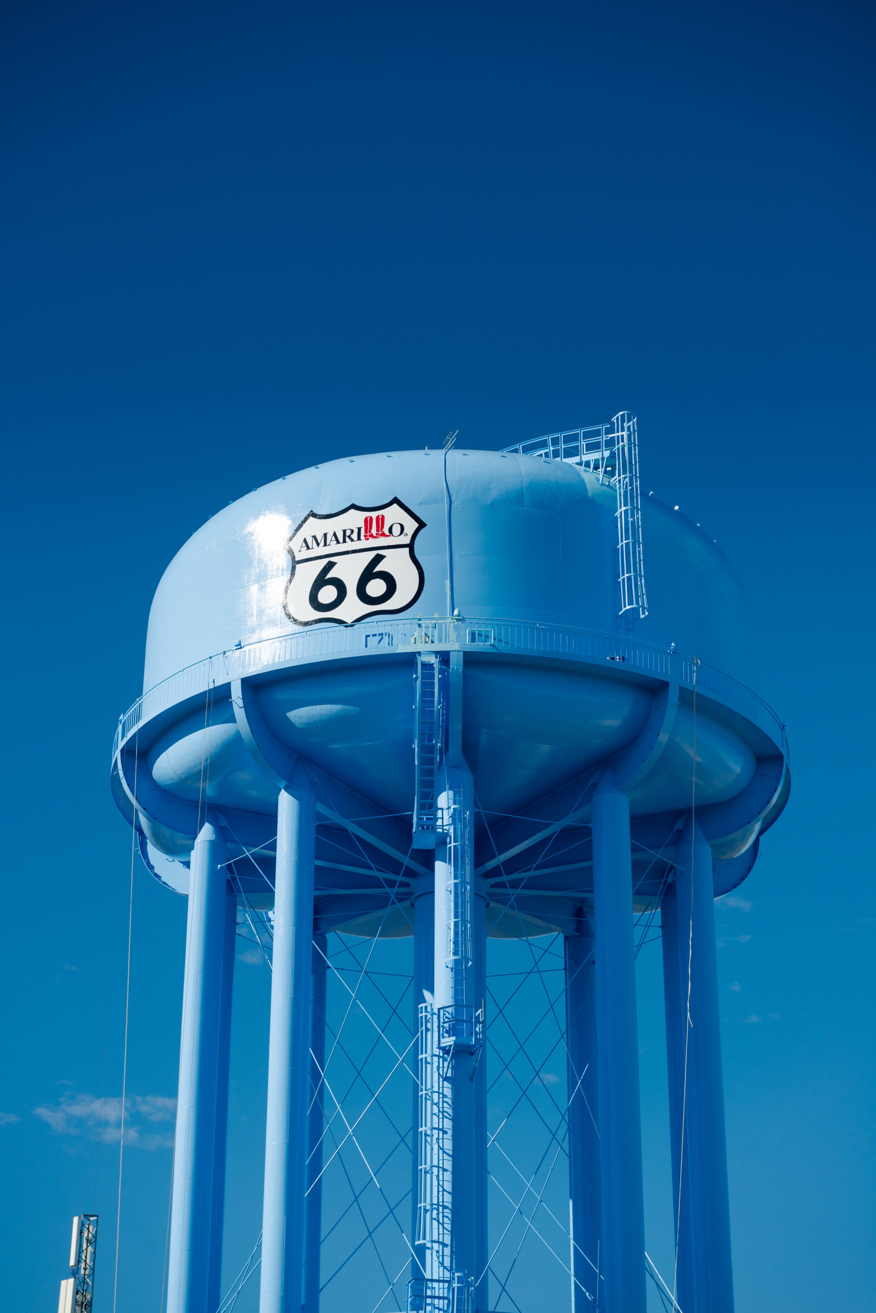 Route 66, Water tower, Water tank, Amarillo, Texas, Tnemec, Hydroflon, Lumiflon, Shannon Richardson