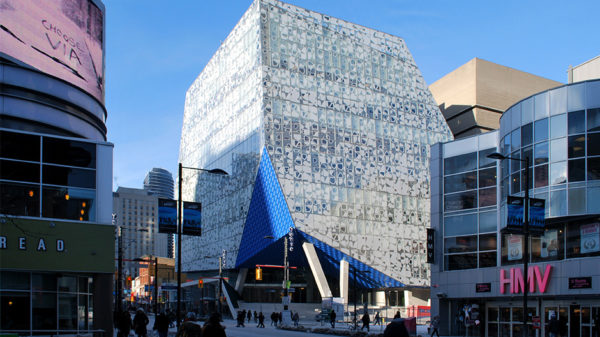 Ryerson University Student Learning Centre, Toronto, Zeidler Partnership Architects, Snohetta, Lumiflon FEVE, Valflon, Valspar, ALPOLIC Materials