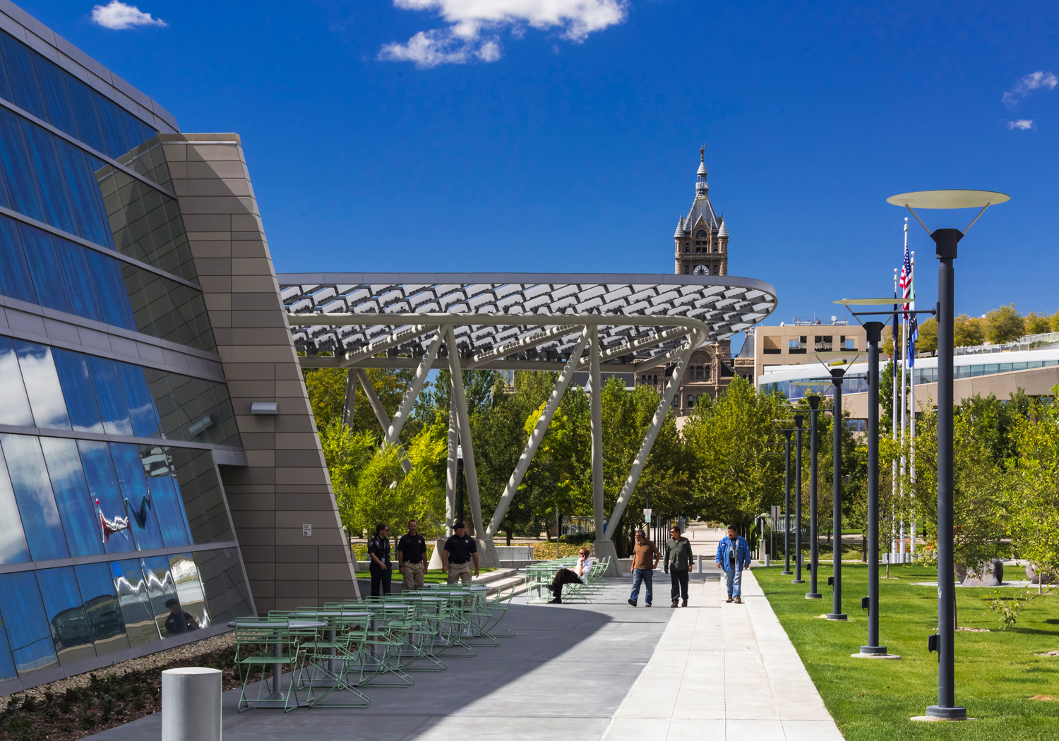 Salt Lake City, Public Safety Building, GSBS Architects, LEED Platinum, Valspar, ALPOLIC, Lumiflon