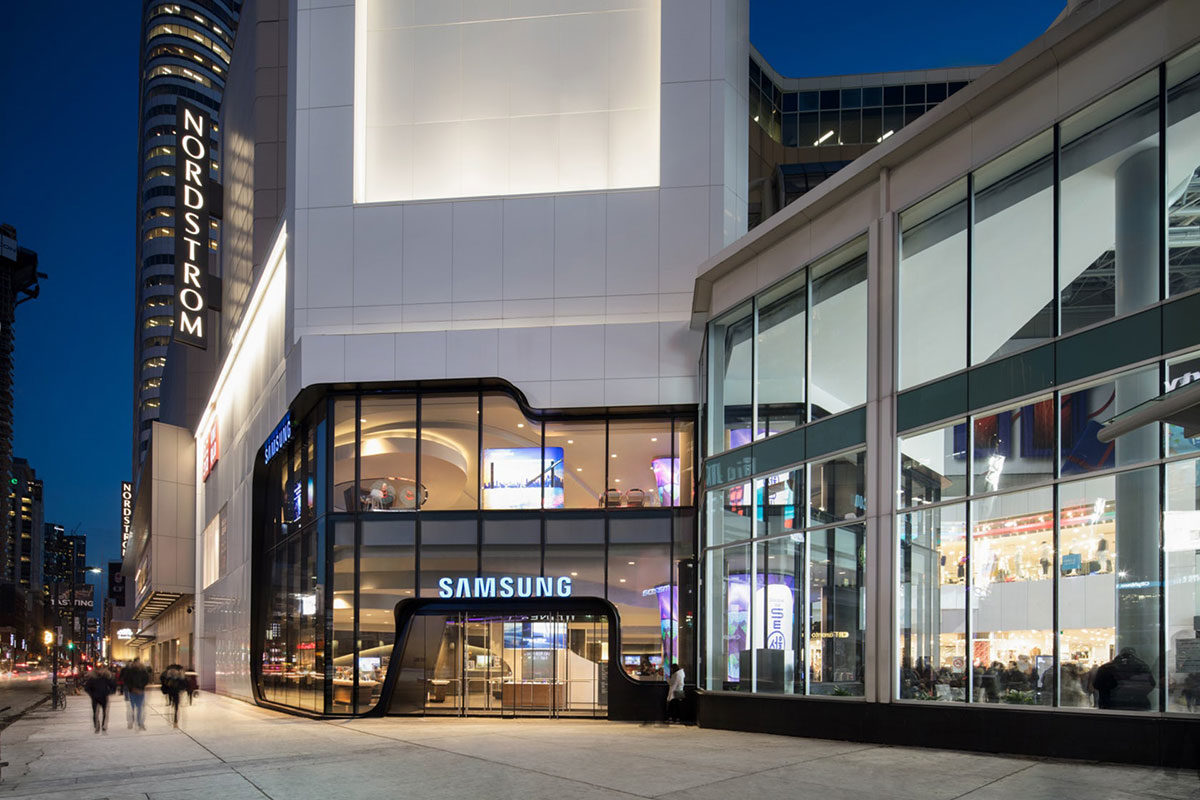 Samsung Experience Store Toronto Canada Quadrangle ALPOLIC ACM Lumiflon FEVE Resin