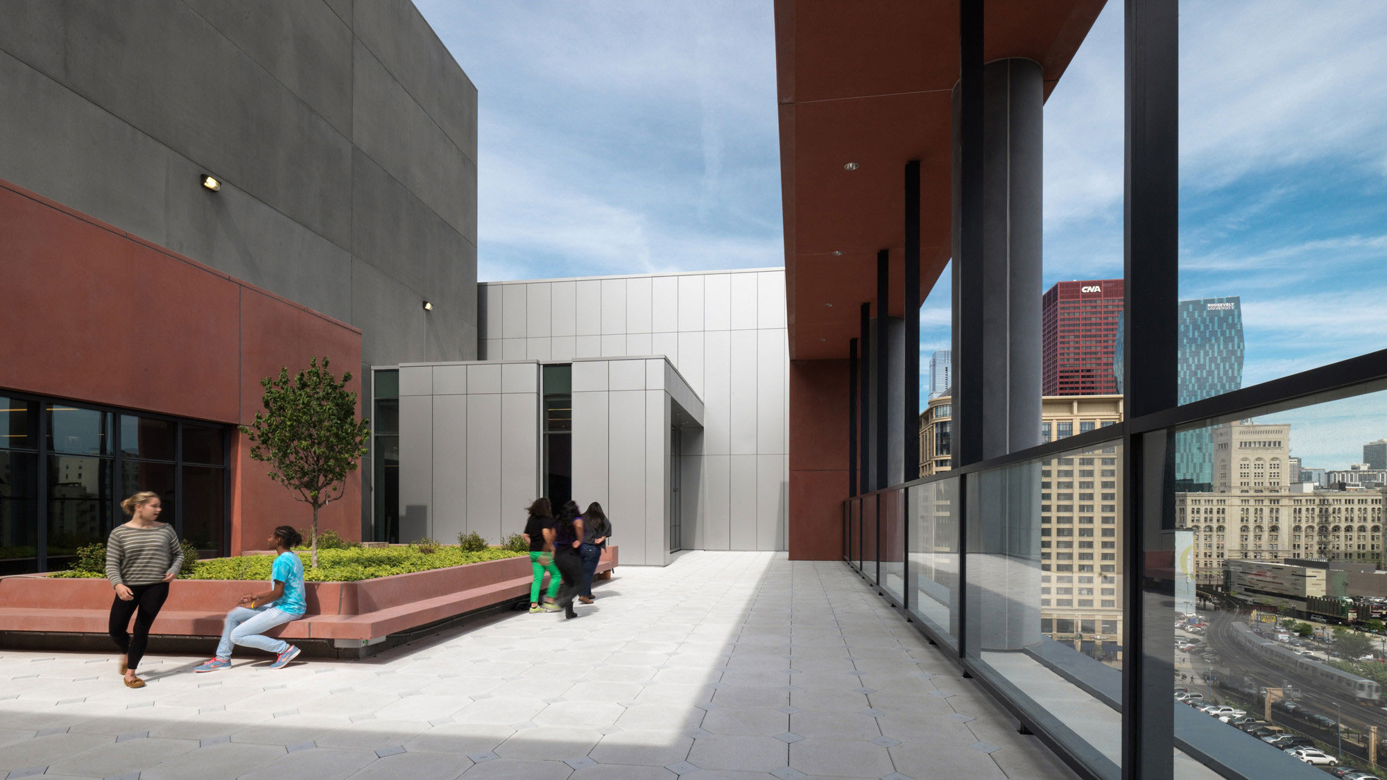 High School Fits Seamlessly Into Dense Chicago Urban Landscape With 