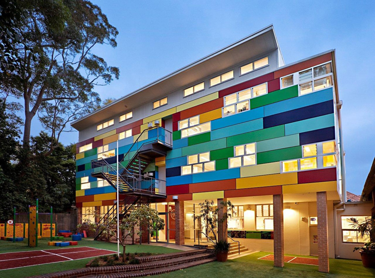 wahroonga preparatory school nsw australia ggf architects fairview ceremapanel fiber cement ai coatings vitreflon lumiflon feve
